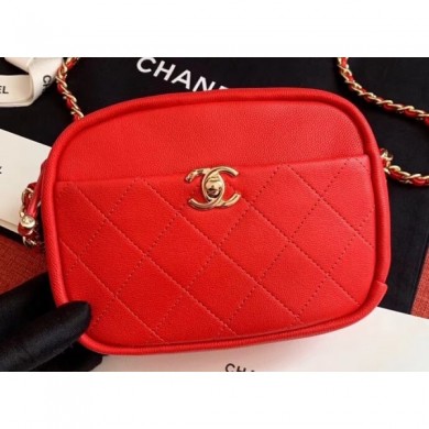 AAA Chanel Casual Trip Small Camera Case Bag AS0137 Red 2019 CE03723