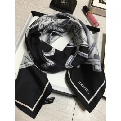 Best Chanel Square silk Scarf 90x90cm 08 2019 CE02161
