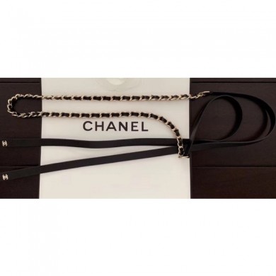 Chanel Chain and Leather Belt Black/Gold 2019 Collection CE01211