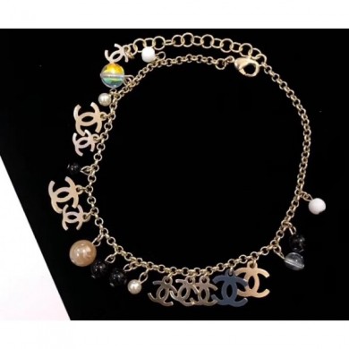 Chanel Metal & Glass Pearls Anklet AB0983 2019 CE00832