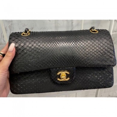 Chanel Python Classic Flap Medium Bag A1112 43 CE00848