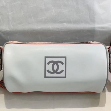 Chanel Vintage Large Roller Shoulder Bag AS6689 White 2019 Collection CE02529