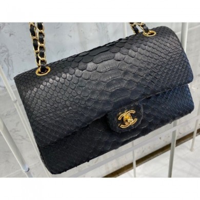 Copy Chanel Python Classic Flap Medium Bag A1112 45 CE02571