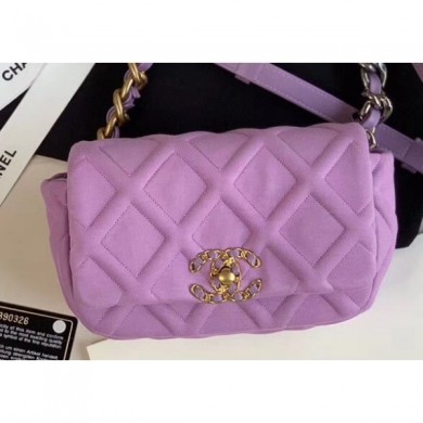 Imitation Top Chanel 19 Jersey Waist Bag AS1163 Mauve 2020 CE01844