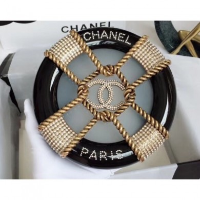 Replica Chanel Chain Resin/Strass Minaudiere Bag A94672 Black 2018 CE02219