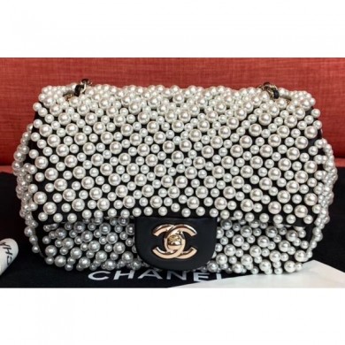 Replica Chanel Imitation Pearls/Lambskin Mini Flap Bag AS0644 2019 CE00636