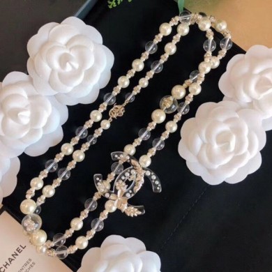 Replica High Quality Chanel Pearl Star Resin Long Necklace AB2507 2019 Collection CE01887