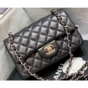 AAA Chanel Original Quality Small Classic Flap Bag 1116 in Sheepskin Black with Silver Hardware CE03304