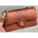 AAA Chanel Python Classic Flap Medium Bag A1112 25 CE01136