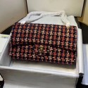 AAA Chanel Tweed Medium Flap Bag Red/Blue/White 2019 Collection CE01677