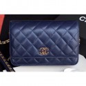 AAA Imitation Chanel Chain Infinity Wallet On Chain WOC Bag AP0724 Blue 2019 CE01943