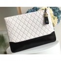 AAA Replica Chanel Aged Calfskin Gabrielle Pouch Clutch Large Bag A84288 White CE02007