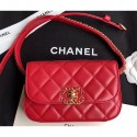 Best Chanel Chain Infinity Waist Bag AS0973 Red 2019 CE04289