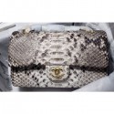 Best Chanel Python Classic Flap Medium Bag A1112 06 CE01898
