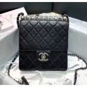 Chanel Acrylic Beads Goatskin Mini Falp Bag AS0584 Black/Silver 2020 Collection CE01204