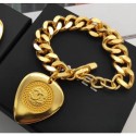 Chanel Brass Heart Necklace 34 2020 Collection CE03738