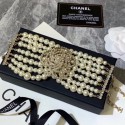 Chanel Camellia Pearl Wide Bracelet 2019 Collection CE03542