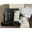chanel caviar leather classic clutch with chain black with golden hardware 2020 CE03772