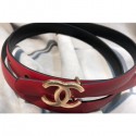 Chanel CC Belt 15mm Width Red 2018 CE04328