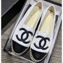 Chanel CC Filigree Espadrilles White/Black 2019 CE02809