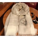 Chanel CC Logo Cashmere Scarf 90x200cm Gray 2019 Scarf CE01230