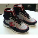 Chanel CC Logo High-top Sneakers G35060 Gray 2019 CE03082