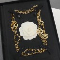 Chanel Chain Leather Long Necklace AB2582 2019 Collection CE02433