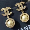 Chanel Crystal Pearl Short Earrings 03 2019 Collection CE03978
