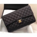Chanel Grained Calfskin Classic Clutch Bag A57650 Black 2019 CE01788