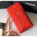 Chanel Grained Calfskin Classic Clutch With Chain AP0990 Red 2020 Collection CE02850