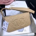 Chanel Grained Leather Hobo Bag B01960 Beige 2020 Collection CE02263