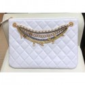 Chanel Lambskin All About Chains Pouch Clutch Bag AP0502 White 2019 CE04302