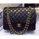 Chanel Lambskin Classic Flap 33cm Bag Black With Gold Hardware 2018 CE02126