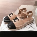 Chanel Lambskin Flat Espadrilles G36184 Beige 2020 Collection CE00748