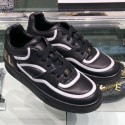 Chanel Leather Low-Top Sneakers G35063 Black/White 2019 Collection CE00588