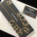 Chanel Lettering Necklace AB0609 Gold/Crystal 2019 Collection CE02796
