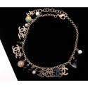 Chanel Metal & Glass Pearls Anklet AB0983 2019 CE00832