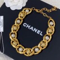 Chanel Metal Pearl Short Necklace AB3148 2019 Collection CE01978