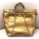Chanel Metallic Crocodile Embossed Large Shopping Bag AS0801 Gold 2019 CE02079