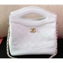 Chanel Mini Chanel 31 Shopping Clutch Bag White 2019 CE04330