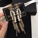 Chanel Pearl Chain Tassel Earrings AB2812 2019 Collection CE04045