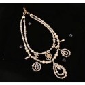 Chanel Pearl Drop and Camellia Necklace White/Gold 2019 Collection CE00821