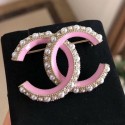 Chanel Pearls CC Brooch Pink/Gold/White 2019 Collection CE00975