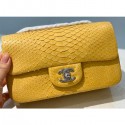 Chanel Python Classic Flap Small Bag A1116 12 CE01738