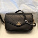 Chanel Quilted Calfskin Flap Bag AS0413 Black 2019 Collection CE02435