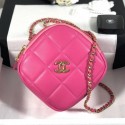 Chanel Quilted Leather Square Chain Shoulder Bag AS1780 Pink 2020 Collection CE01933