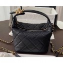 Chanel Quilted Small Hobo Clutch Bag AS1745 Black 2020 CE04325