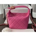 Chanel Quilted Small Hobo Clutch Bag AS1745 Dark Pink 2020 CE02404