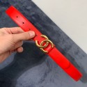 Chanel Reversible Calfskin Belt 30mm with CC Buckle Bright Red Collection CE02269