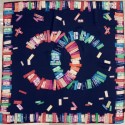 Chanel Silk Twill Square Scarf 90x90 AA6563 Navy Blue 2020 Collection CE02883